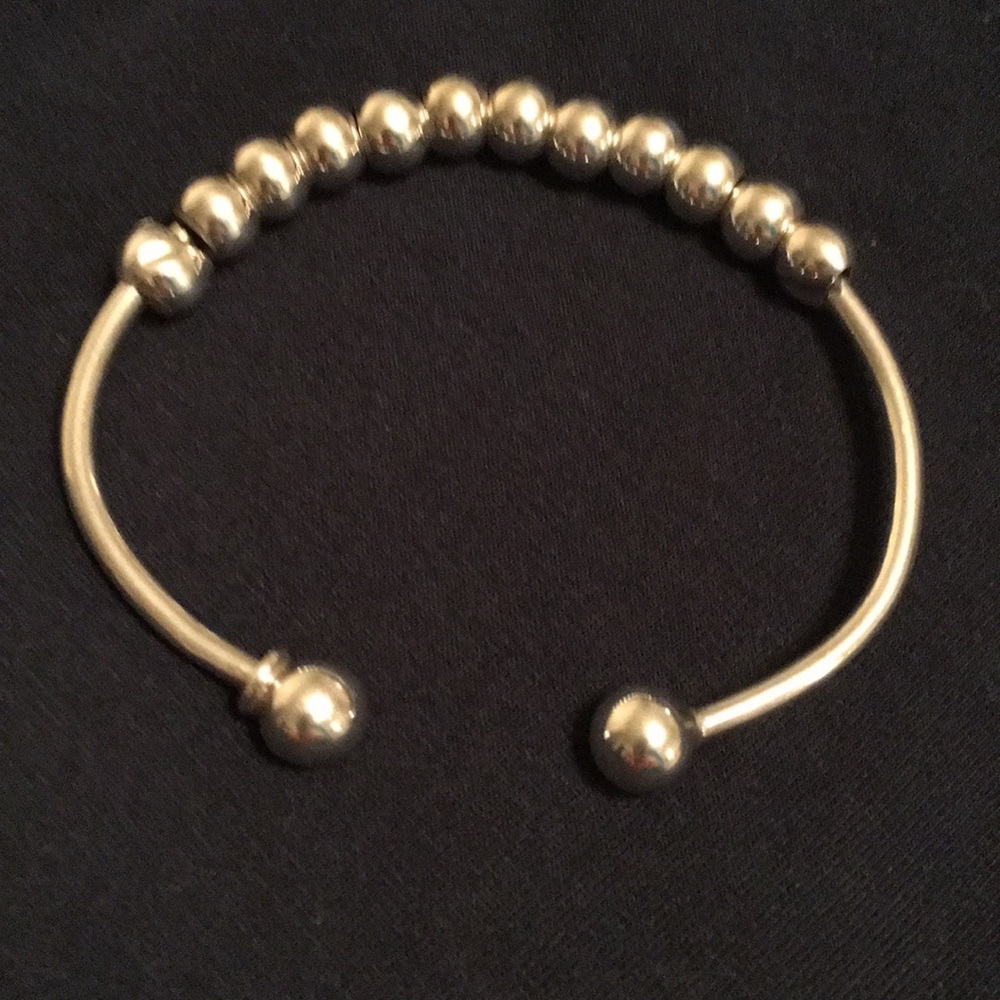 Sterling cuff bracelet (screwball)